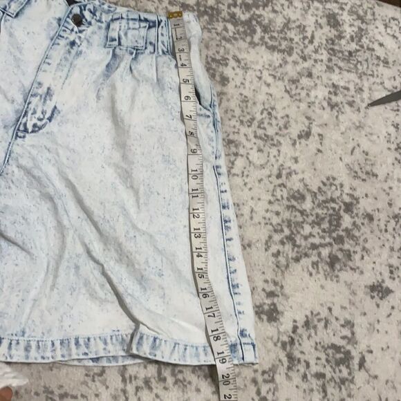 Vtg season jean shorts super high rise bleached M - Picture 7 of 7